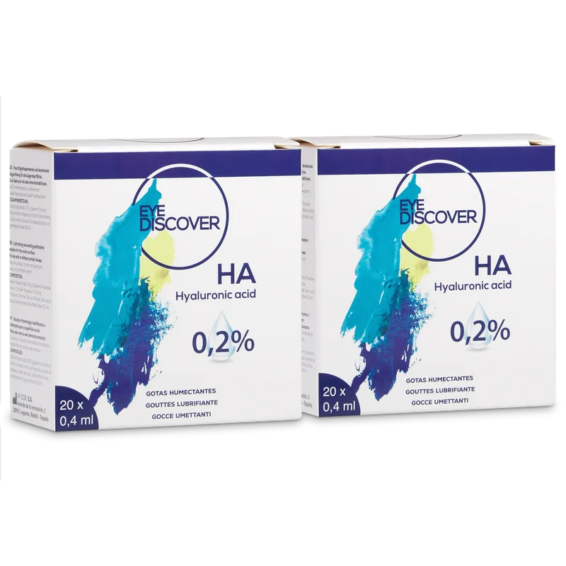 Gotas ojos secos 0,2% ácido hialurónico 40 viales