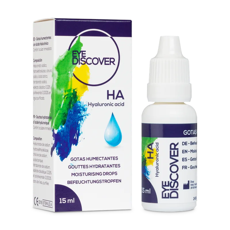 Gotas para ojos secos con ácido hialurónico 15 ml